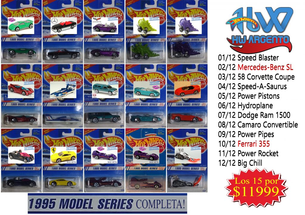 1995 Model Series Serie Completa Hot Wheels