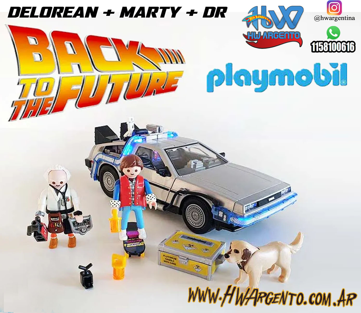 Deloean Armable Playmobil Back To The Future Playmobil