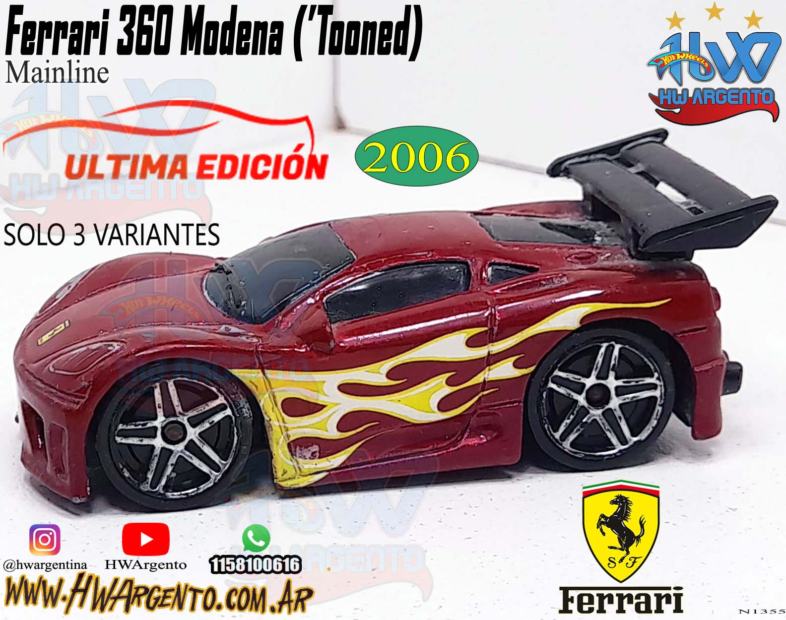 Ferrari 360 Modena ('Tooned) - 2006 - HWArgento