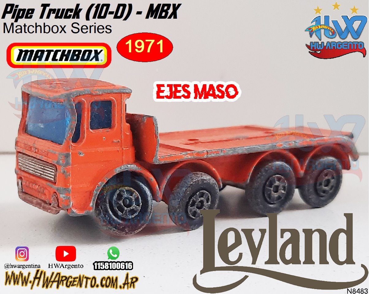 Pipe Truck (10-D) - MBX - 1971