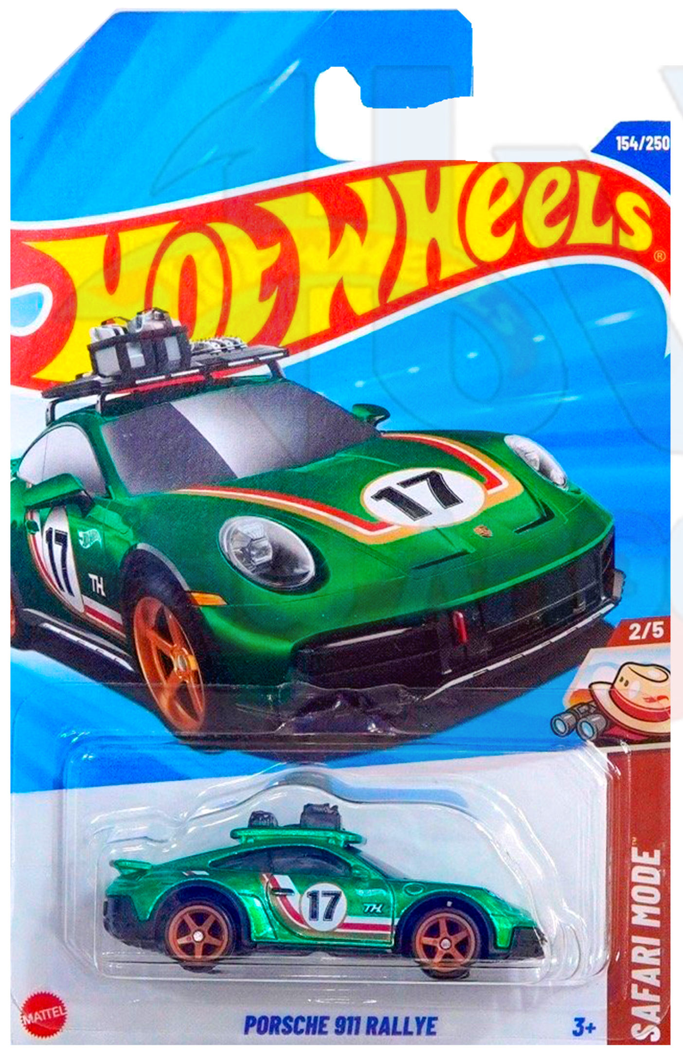 Porsche 911 Rallye 2023 Verde Chiaro - Matchbox Collectors Scala 1/64 - Nuovo In Scatola - Foto 4