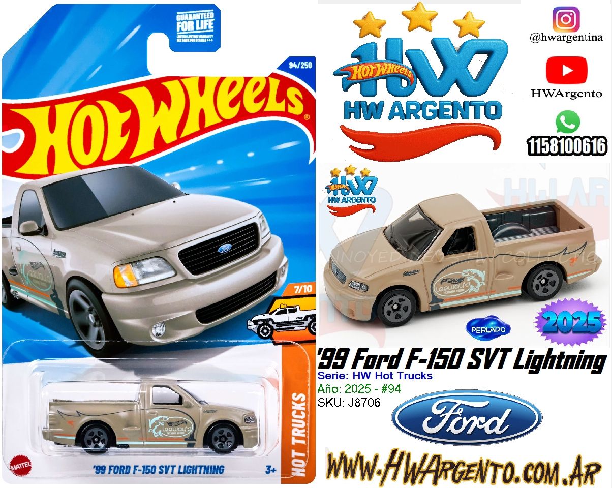 '99 Ford F-150 SVT Lightning - Hot Wheels - 2025