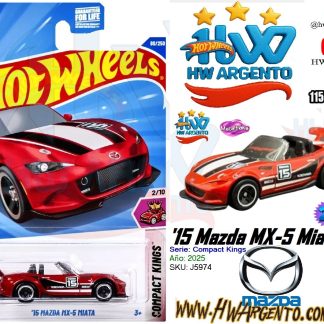 '15 Mazda MX-5 Miata - Hot Wheels - 2025