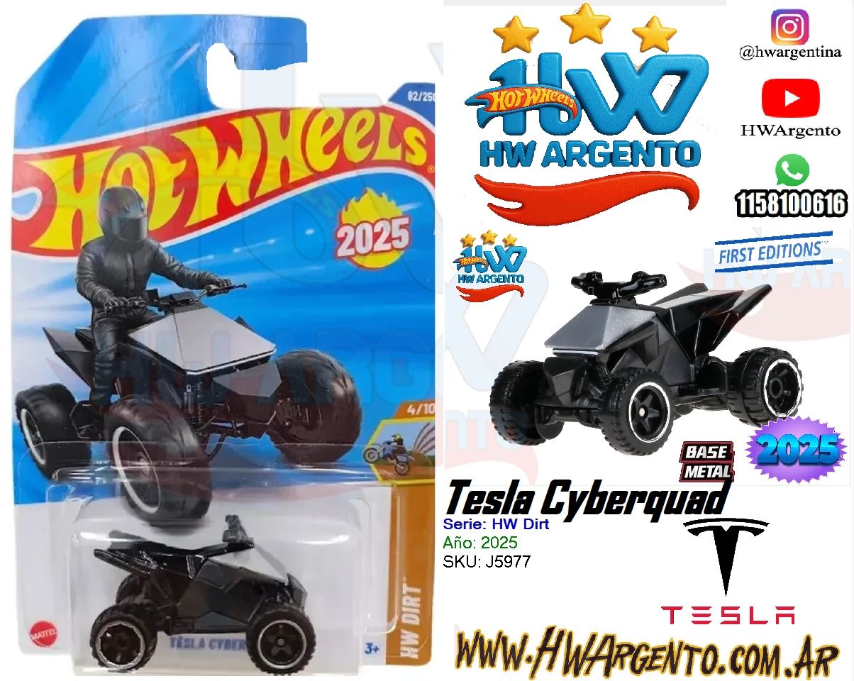 Tesla Cyberquad - Hot Wheels - 2025