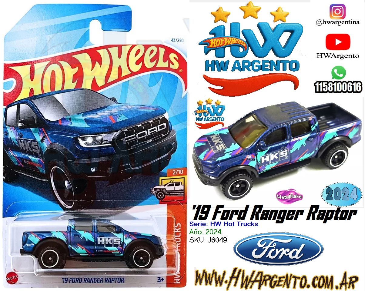 '19 Ford Ranger Raptor - Hot Wheels - 2024