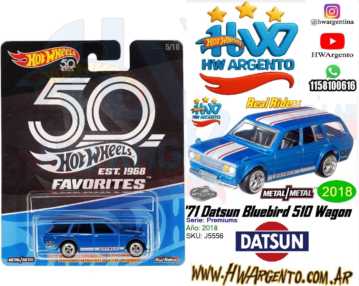 '71 Datsun Bluebird 510 Wagon - Hot Wheels - 2018