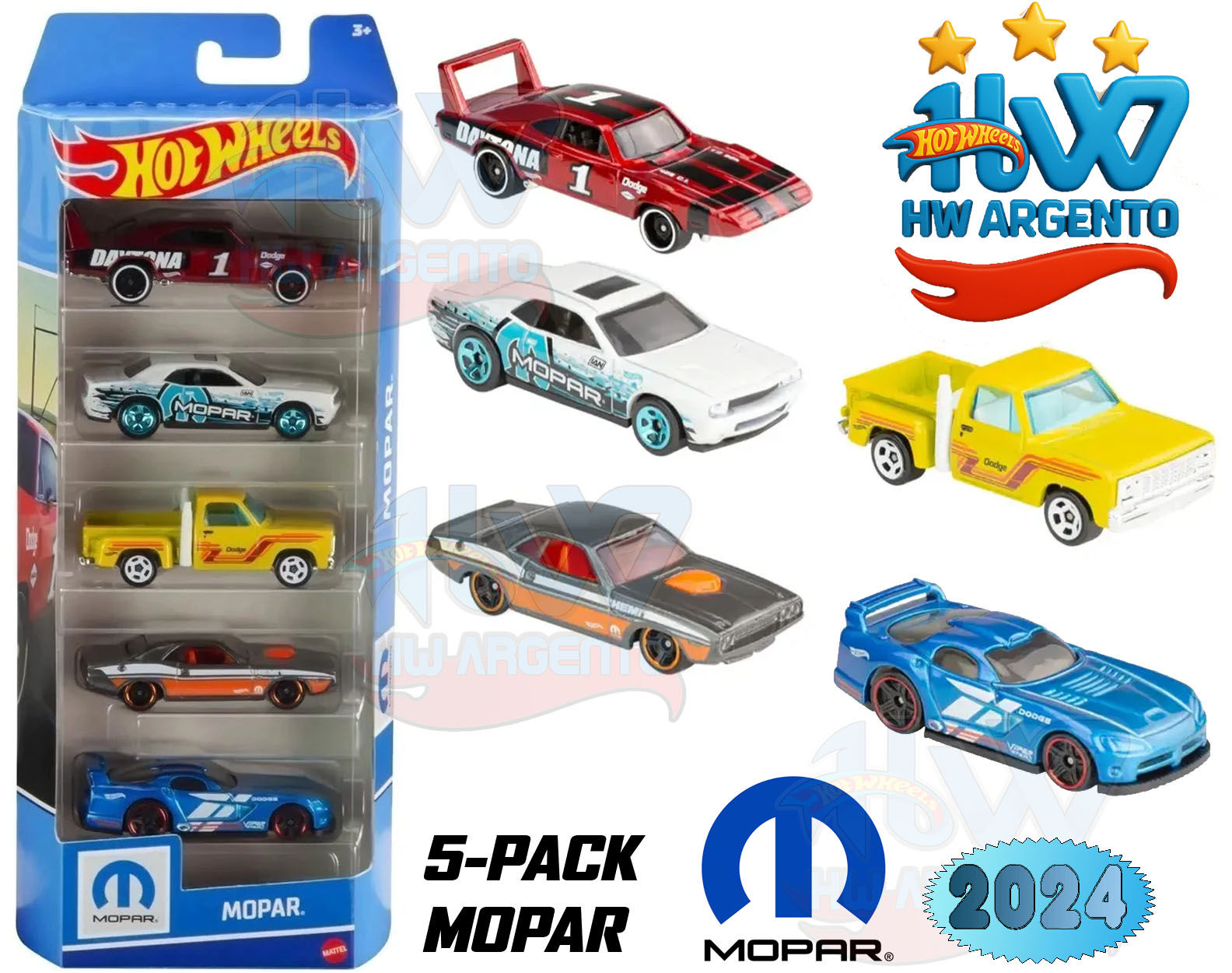 5-Pack – Mopar – Hot Wheels – 2024